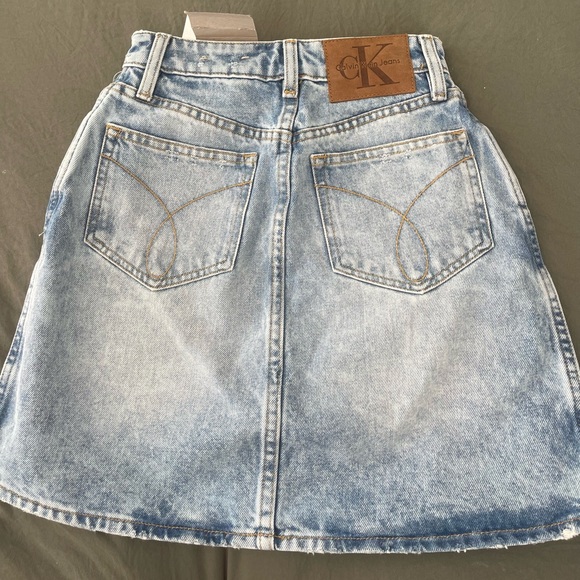 Calvin Klein Jeans mini skirt women juniors sz 24 - Picture 2 of 8